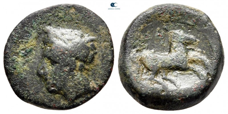 Sicily. Carthaginian Domain circa 375-350 BC. 
Bronze Æ

17 mm., 3,47 g.

...