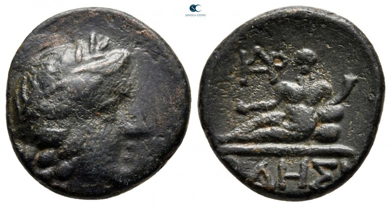 Thrace. Odessos circa 300-200 BC. 
Bronze Æ

18 mm., 3,91 g.



very fine...