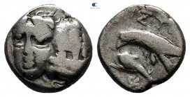Moesia. Istrus circa 313-280 BC. Trihemiobol AR