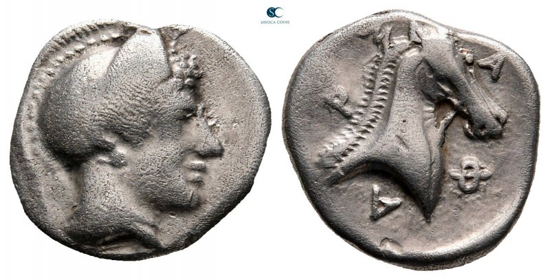Thessaly. Pharsalos circa 450-420 BC. 
Drachm AR

15 mm., 2,92 g.



very...