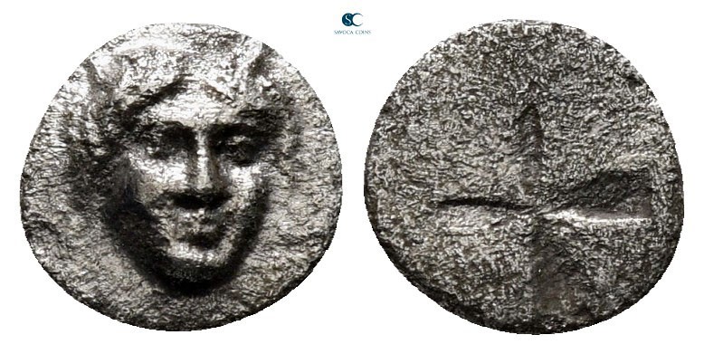 Asia Minor. Uncertain mint (Idyma?) circa 400-300 BC. 
Hemiobol AR

6 mm., 0,...