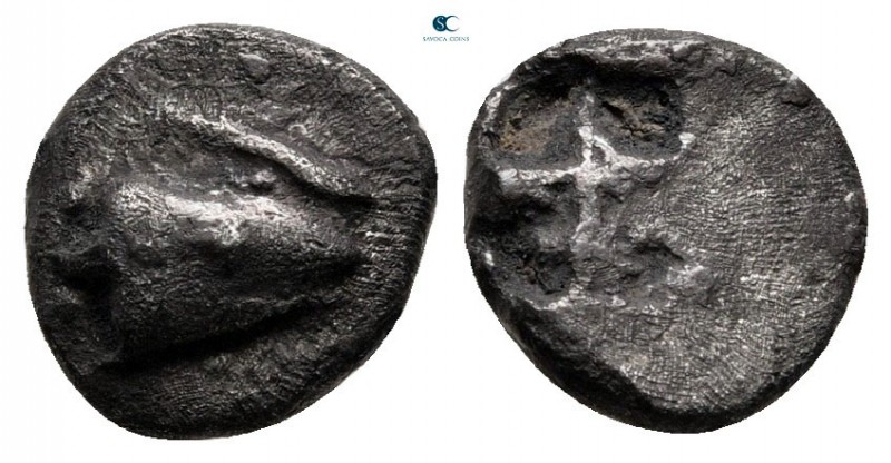 Mysia. Kyzikos circa 550-500 BC. 
Obol AR

9 mm., 0,95 g.



very fine