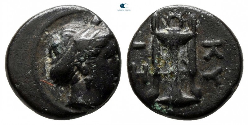 Mysia. Kyzikos circa 350-300 BC. 
Bronze Æ

10 mm., 1,55 g.



very fine