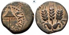 Judaea. Jerusalem. Herodians. Agrippa I CE 37-43. Dated RY 6 = 41/2 CE. From the Tareq Hani collection. Prutah Æ