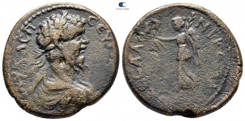 Macedon. Thessalonica. Septimius Severus AD 193-211. 
Bronze Æ

29 mm., 13,39...