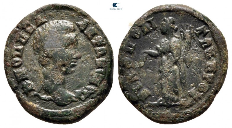 Moesia Inferior. Nikopolis ad Istrum. Diadumenian AD 218-218. 
Bronze Æ

17 m...