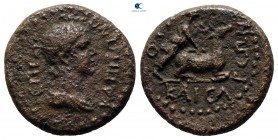 Lydia. Hierocaesarea. Pseudo-autonomous issue AD 54-68. Time of Nero. Capito, high priest. Bronze Æ