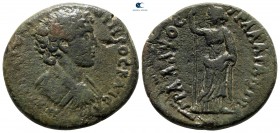 Lydia. Tralleis. Marcus Aurelius as Caesar AD 144-161. Halys (grammateus). Bronze Æ