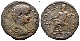 Phrygia. Amorion. Geta, as Caesar AD 197-209. Bronze Æ