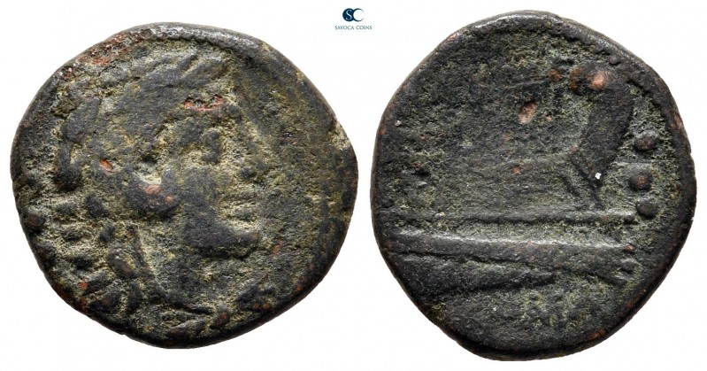 Anonymous 211 BC. Rome
Quadrans Æ

18 mm., 3,33 g.



very fine