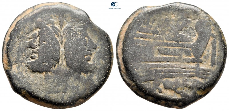 L. Saufeius 152 BC. Rome
As Æ

31 mm., 20,51 g.



fine