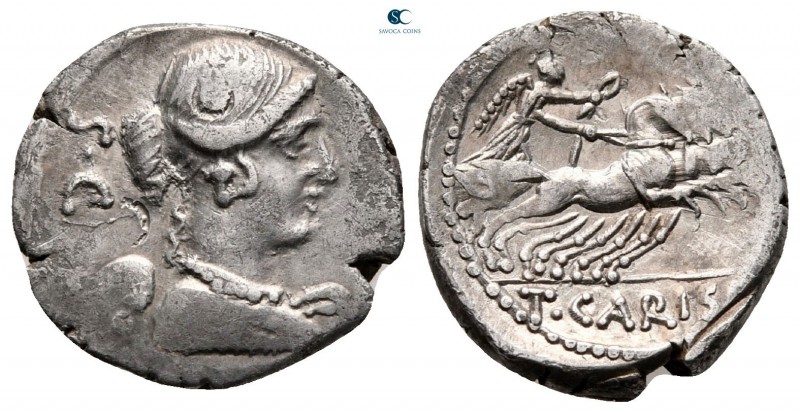 T. Carisius 46 BC. Rome
Denarius AR

18 mm., 3,22 g.



very fine