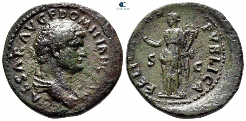 Domitian as Caesar AD 69-81. Rome
As Æ

28 mm., 12,27 g.



very fine