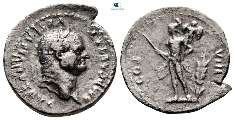 Vespasian AD 69-79. Rome
Denarius AR

20 mm., 2,54 g.



very fine