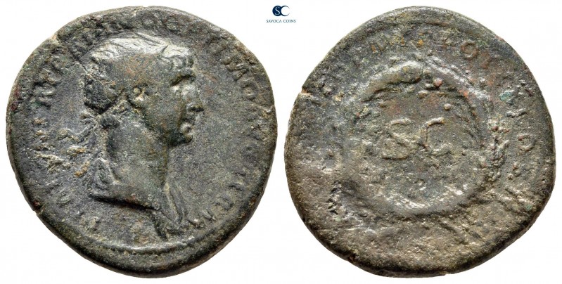 Trajan AD 98-117. Struck in Rome for circulation in the East . Rome
Semis Æ

...