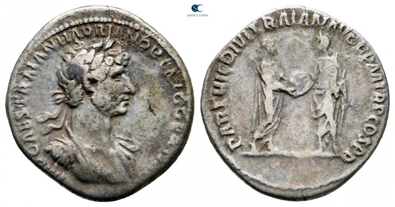 Hadrian AD 117-138. From the Tareq Hani collection. Rome
Denarius AR

19 mm.,...