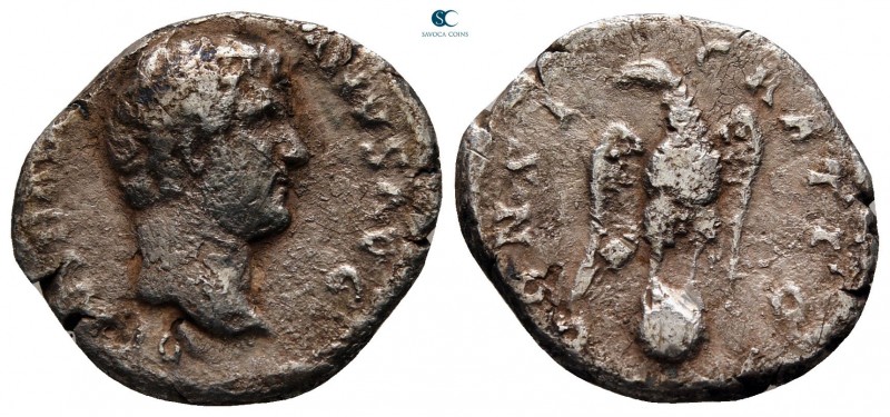 Hadrian AD 117-138. Rome
Denarius AR

18 mm., 2,72 g.



nearly very fine
