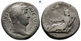 Hadrian AD 117-138. "Travel series" issue. Rome. Denarius AR