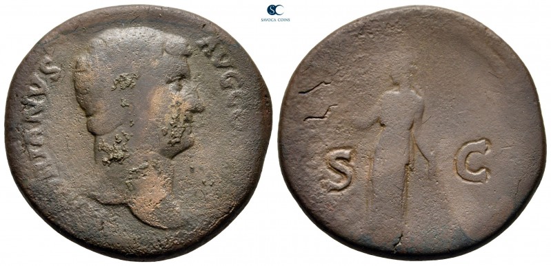 Hadrian AD 117-138. Rome
Sestertius Æ

33 mm., 22,01 g.



fine