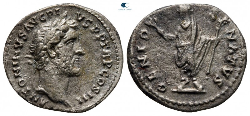 Antoninus Pius AD 138-161. From the Tareq Hani collection. Rome
Denarius AR

...