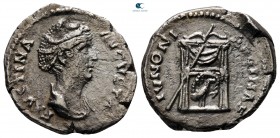 Faustina I, Augusta AD 138-141. Rome. Denarius AR