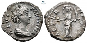 Diva Faustina I AD 140-141. From the Tareq Hani collection. Rome. Denarius AR
