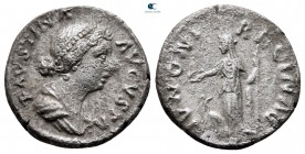 Faustina II AD 147-175. From the Tareq Hani collection. Rome. Denarius AR