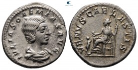 Julia Soaemias. Augusta AD 218-222. Rome. Denarius AR