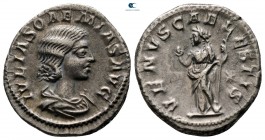 Julia Soaemias. Augusta AD 218-222. Rome. Denarius AR