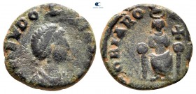Aelia Eudoxia AD 400-404. Constantinople (?) . Follis Æ