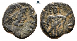 Leo I AD 457-474. Uncertain mint . Nummus Æ