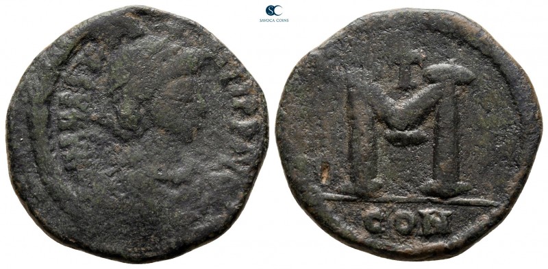 Anastasius I AD 491-518. Constantinople
Follis or 40 Nummi Æ

23 mm., 7,69 g....