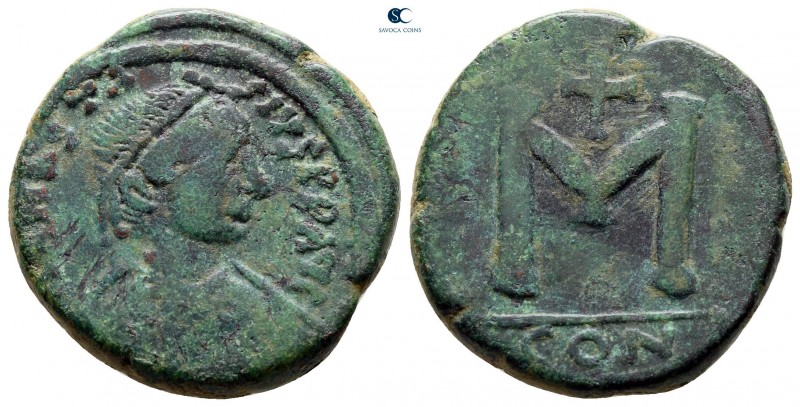 Anastasius I AD 491-518. Constantinople
Follis or 40 Nummi Æ

21 mm., 10,37 g...