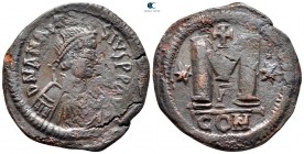 Anastasius I AD 491-518. Constantinople. Follis or 40 Nummi Æ