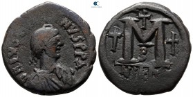 Justinian I AD 527-565. From the Tareq Hani collection. Nikomedia. Follis or 40 Nummi Æ