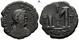 Justinian I AD 527-565. From the Tareq Hani collection. Nikomedia. Follis or 40 Nummi Æ