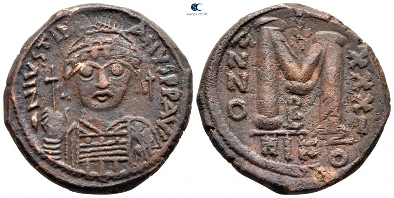 Justinian I AD 527-565. Nikomedia
Follis or 40 Nummi Æ

30 mm., 18,27 g.

...