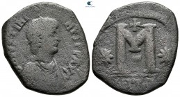 Justinian I AD 527-565. From the Tareq Hani collection. Theoupolis (Antioch). Follis or 40 Nummi Æ