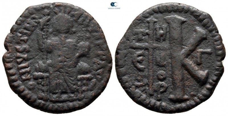 Justinian I AD 527-565. From the Tareq Hani collection. Theoupolis (Antioch)
Ha...