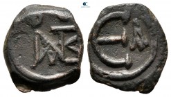 Justin II AD 565-578. Constantinople. Pentanummium Æ