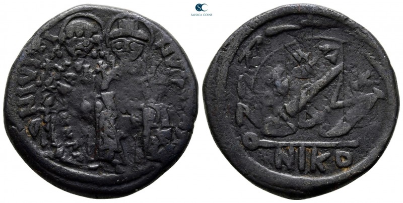 Justin II and Sophia AD 565-578. From the Tareq Hani collection. Nikomedia
Foll...