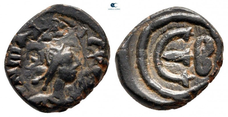 Maurice Tiberius AD 582-602. Constantinople
Pentanummium Æ

14 mm., 1,94 g.
...