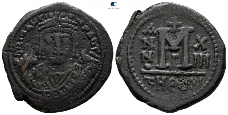 Maurice Tiberius AD 582-602. From the Tareq Hani collection. Theoupolis (Antioch...