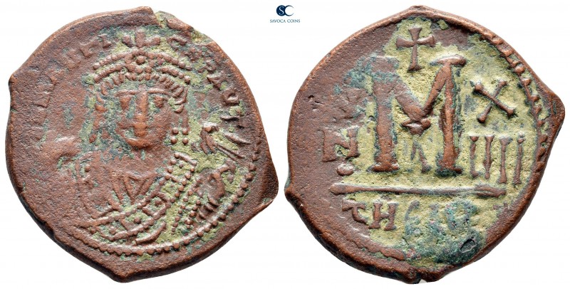 Maurice Tiberius AD 582-602. Theoupolis (Antioch)
Follis or 40 Nummi Æ

30 mm...