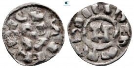 Henry II AD 1004-1024. Lucca. Denier AR