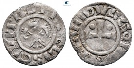 AD 1149-1164. temp. Raymond II - Raymond III. Tripoli . Denier AR