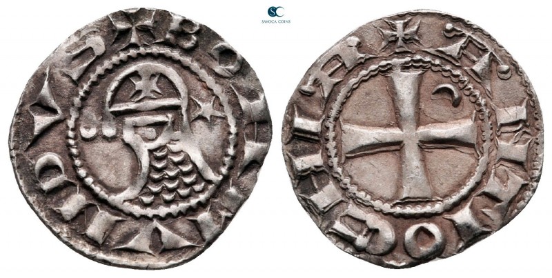 Bohemond III AD 1163-1201. Antioch
Denier AR

17 mm., 1,09 g.



very fin...