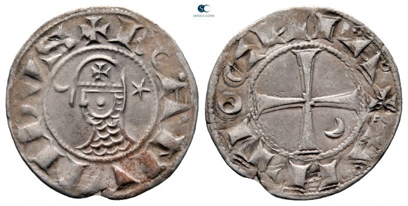 Bohémond III AD 1163-1201. Antioch
Denier AR

17 mm., 1,00 g.



very fin...