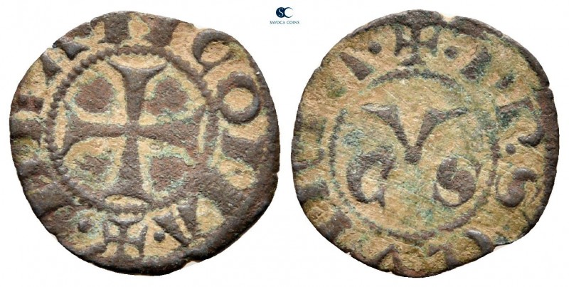 Anonymous circa AD 1200-1300. Ancona
Denaro BI

15 mm., 0,59 g.



very f...