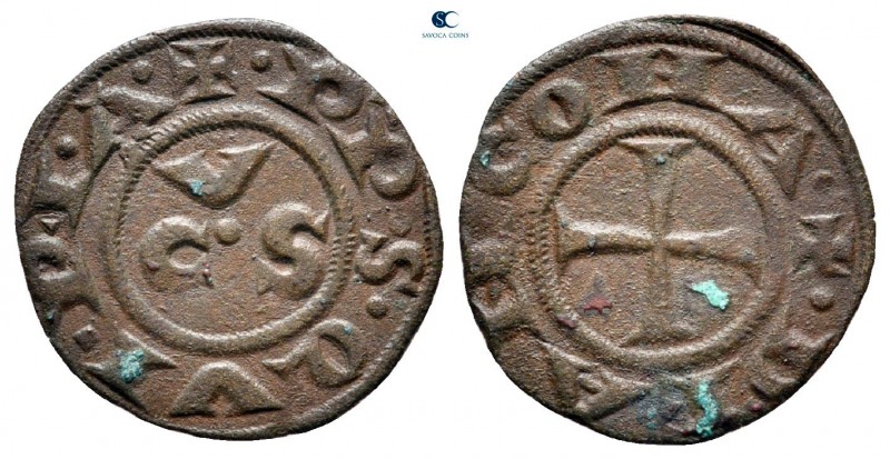 Anonymous circa AD 1200-1300. Ancona
Denaro BI

16 mm., 0,68 g.



very f...